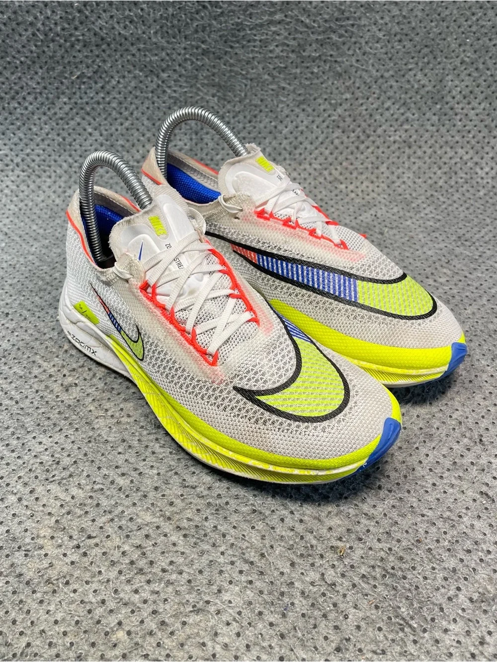 Nike ZoomX Streakfly Premium White Racer Blue Volt Shoes Size 6 Women’s